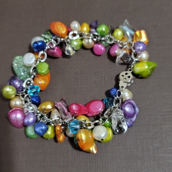 Colourful necklace and bracelet - Picture 4 of 7